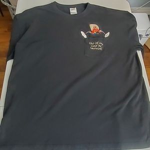 Vintage Warner Bros Store Yosemite Sam Embroidered Pocket Tee Shirt Men's Large